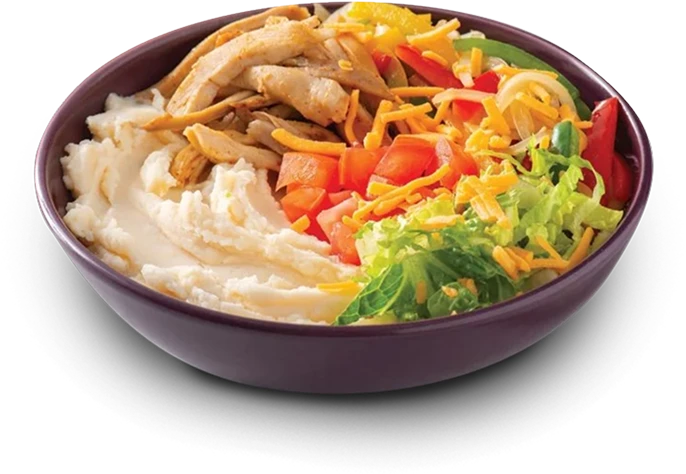 Loaded fajita mashed potato bowl