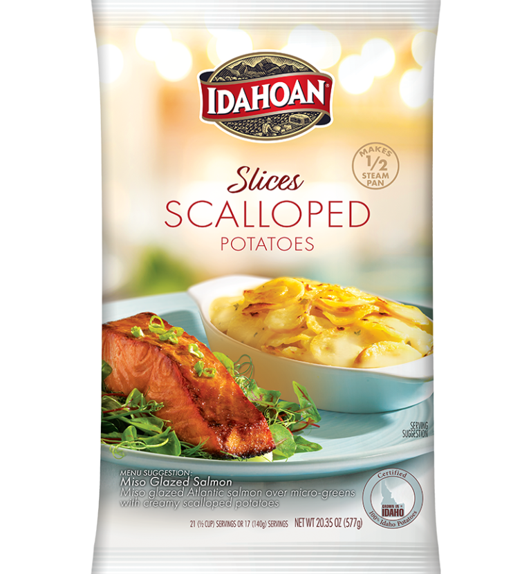 Idahoan Foods Slices Scalloped Rendering