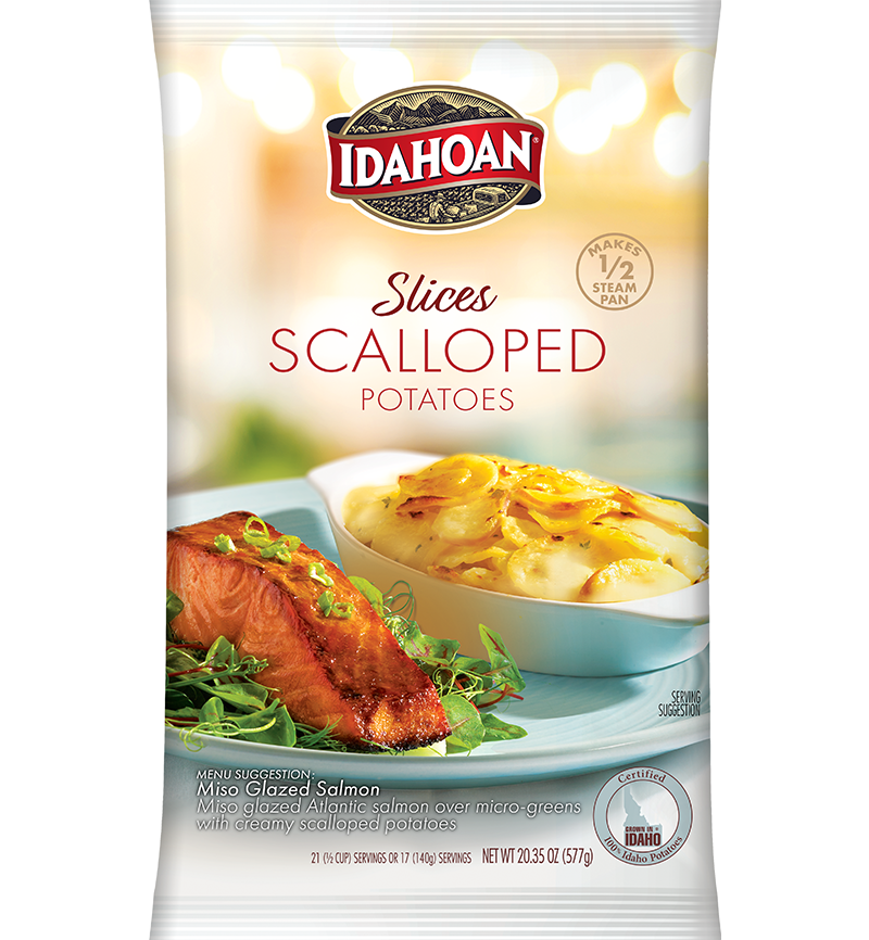 Idahoan® SLICES Scalloped Potatoes, 12/20.35 oz. pchs