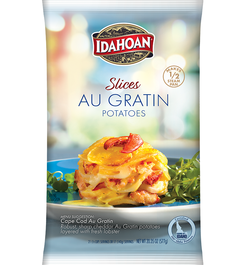 Idahoan® SLICES Au Gratin Potatoes, 12/20.35 oz. pchs