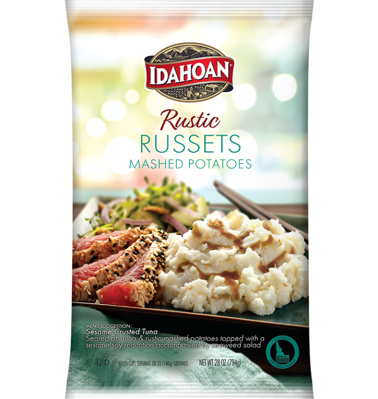 Idahoan® RUSTIC Russets Mashed Potatoes, 8/28 oz. pchs