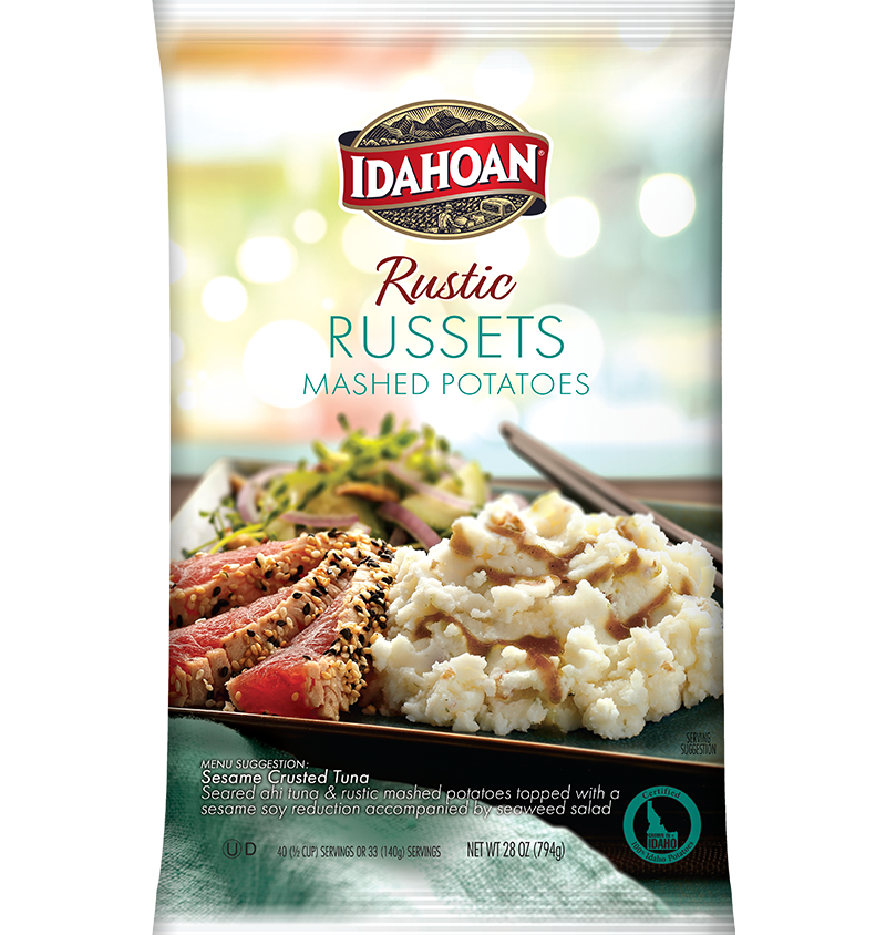 Idahoan® RUSTIC Russets Mashed Potatoes, 8/28 oz. pchs