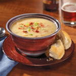 Smoked Cheddar Amber Ale Potato Soup