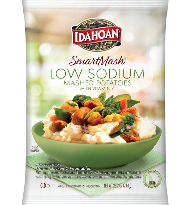 Idahoan® SMARTMASH® Low Sodium Mashed Potatoes with Vit C, 12/25.2 oz. pchs