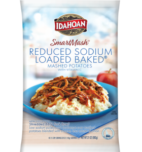 Idahoan® SMARTMASH® Reduced Sodium Loaded Baked® Mashed Potatoes with Vit C, 12/31 oz. pchs by Idahoan