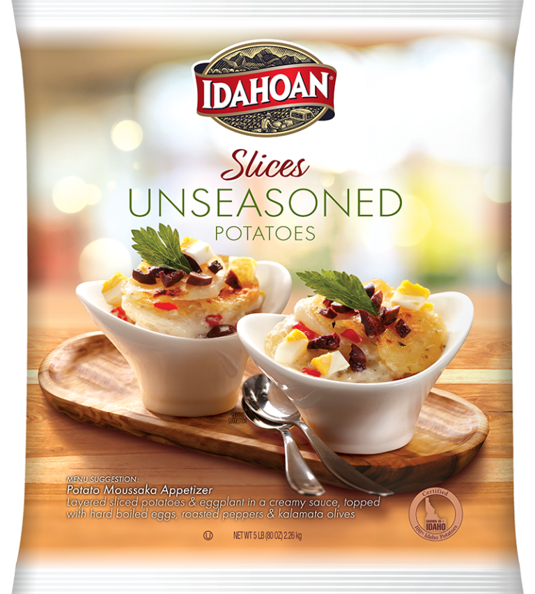 Idahoan® SLICES Unseasoned Potatoes, 4/5 lb. bags