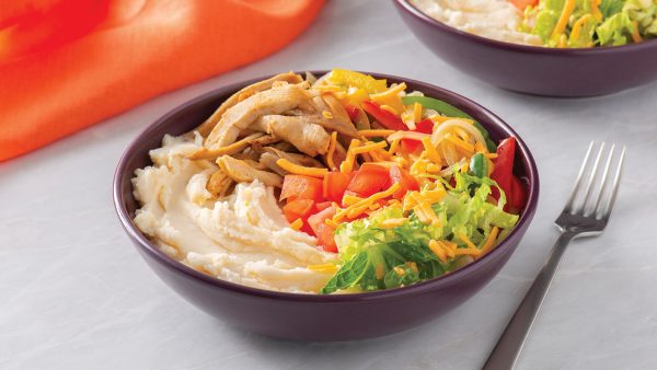 Loaded Fajita Mashed Potato Bowl