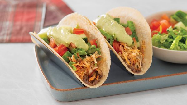Potato and Refried Bean Tacos