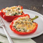 Vegetarian Stuffed Peppers with Mashed Potatoes