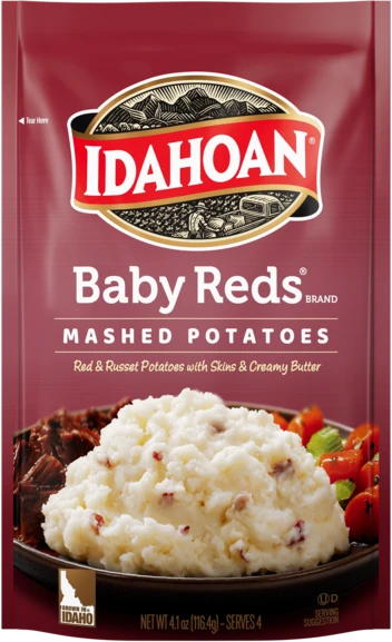 Idahoan® Baby Reds® Mashed Potatoes, 10/4.1 oz. pchs