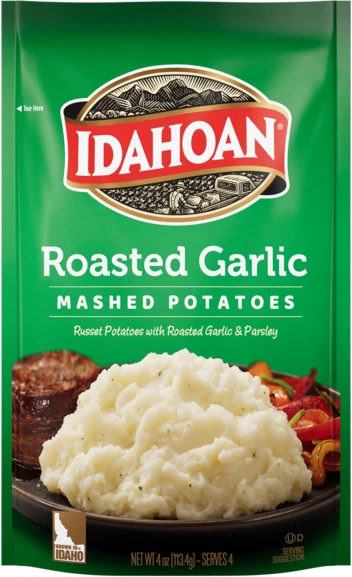 Idahoan® Roasted Garlic Mashed Potatoes, 12/4 oz. pchs