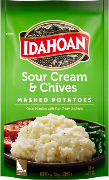 Idahoan Sour Cream and Chives Mashed Potatoes