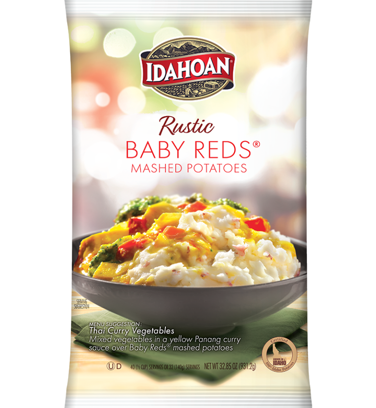Idahoan® RUSTIC Baby Reds® Mashed Potatoes, 8/32.85 oz. pchs