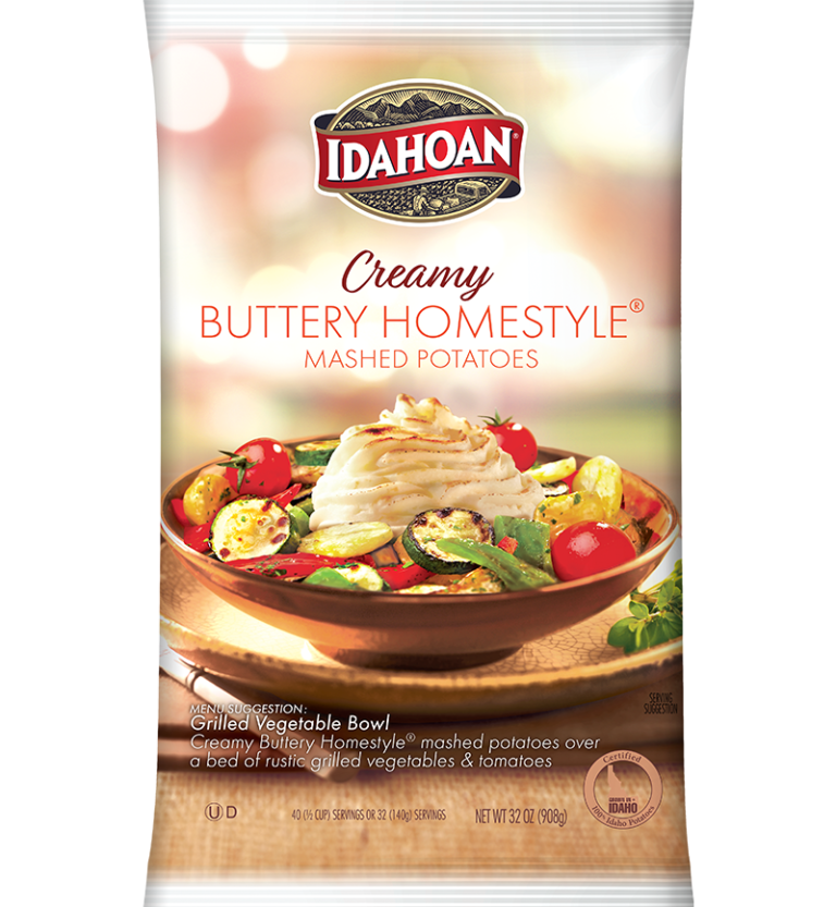 Idahoan® CREAMY Buttery Homestyle® Mashed Potatoes, 8/32 oz. pchs