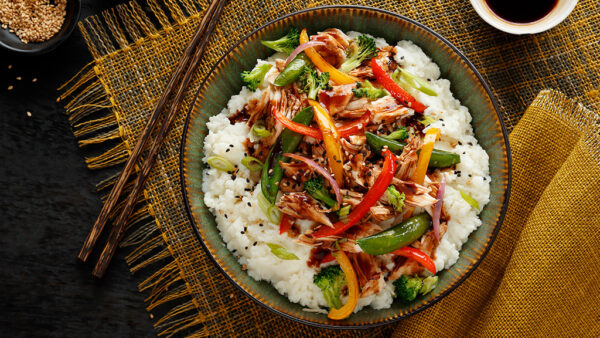 Teriyaki Chicken Stir Fry Bowl