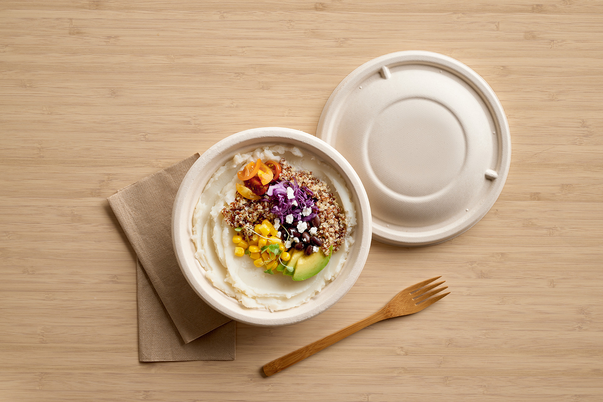 Creamy Mashed HonestEarth Quinoa Bowl