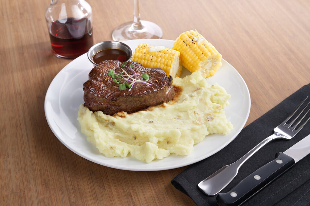 Steak & Potatoes with Corn