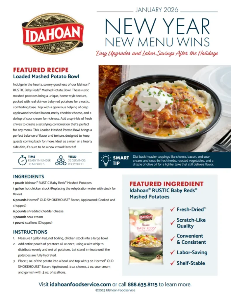January 2026 Menu Highlights