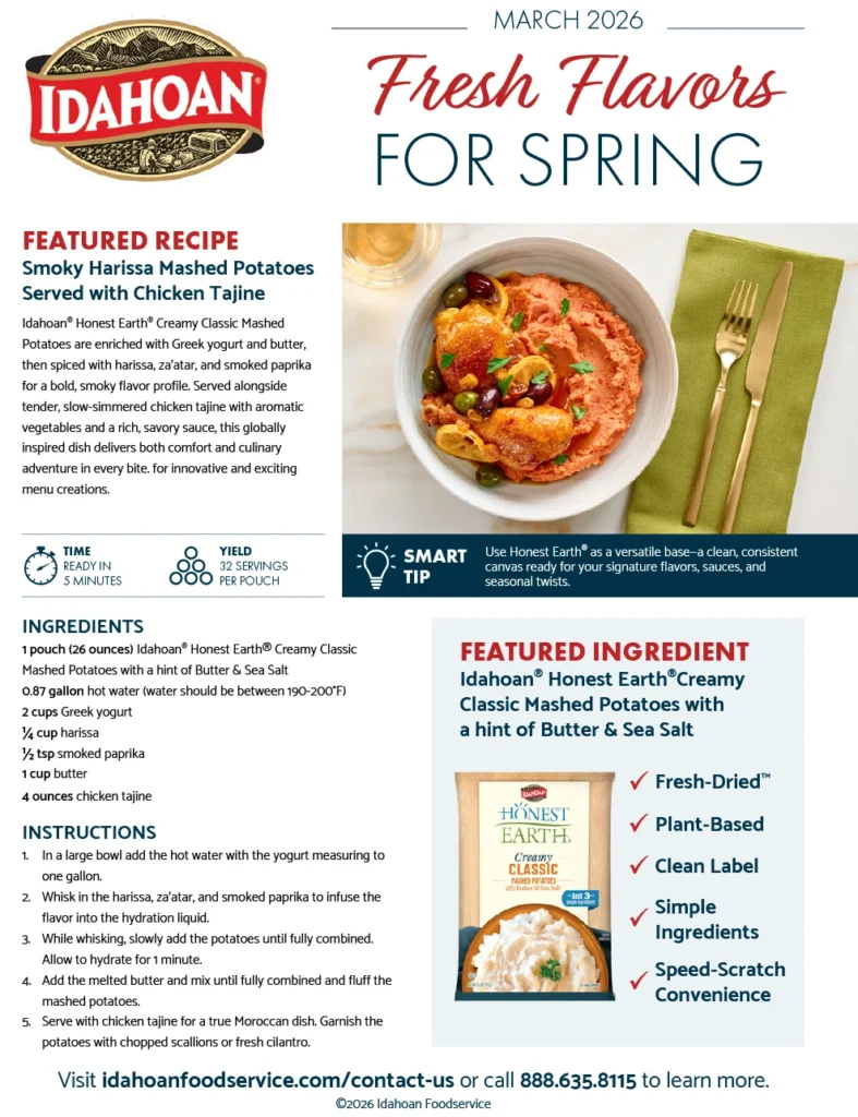 March 2026 Menu Highlights