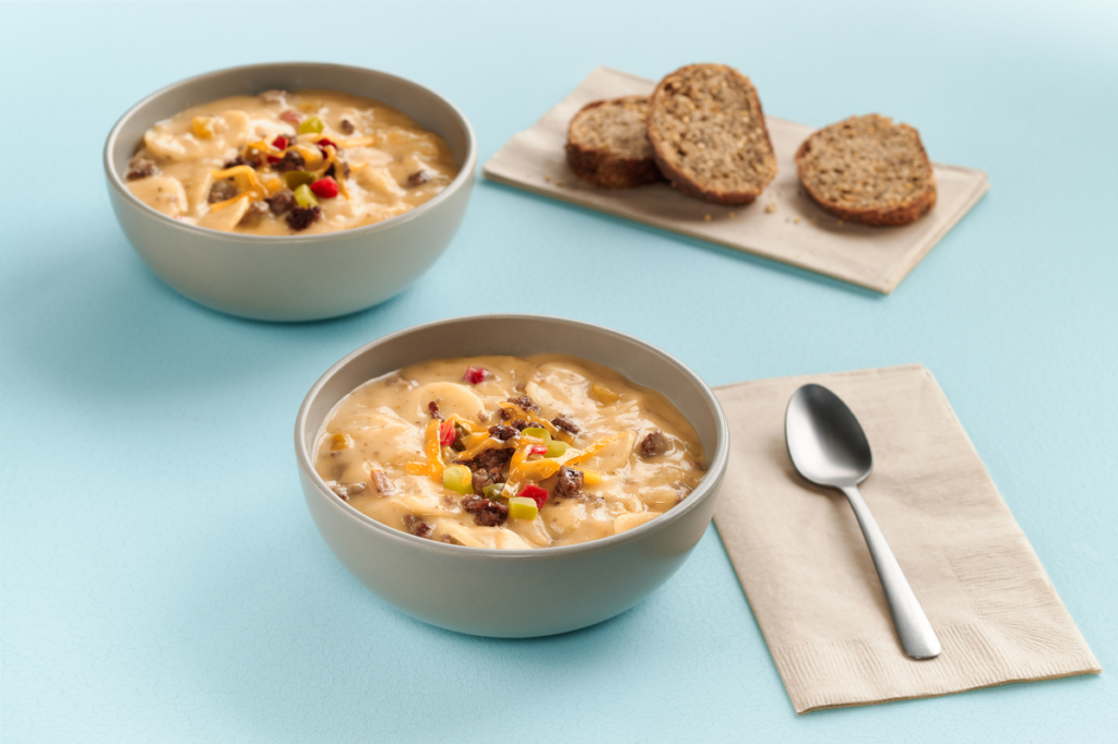 K12 Cheeseburger Soup by Idahoan