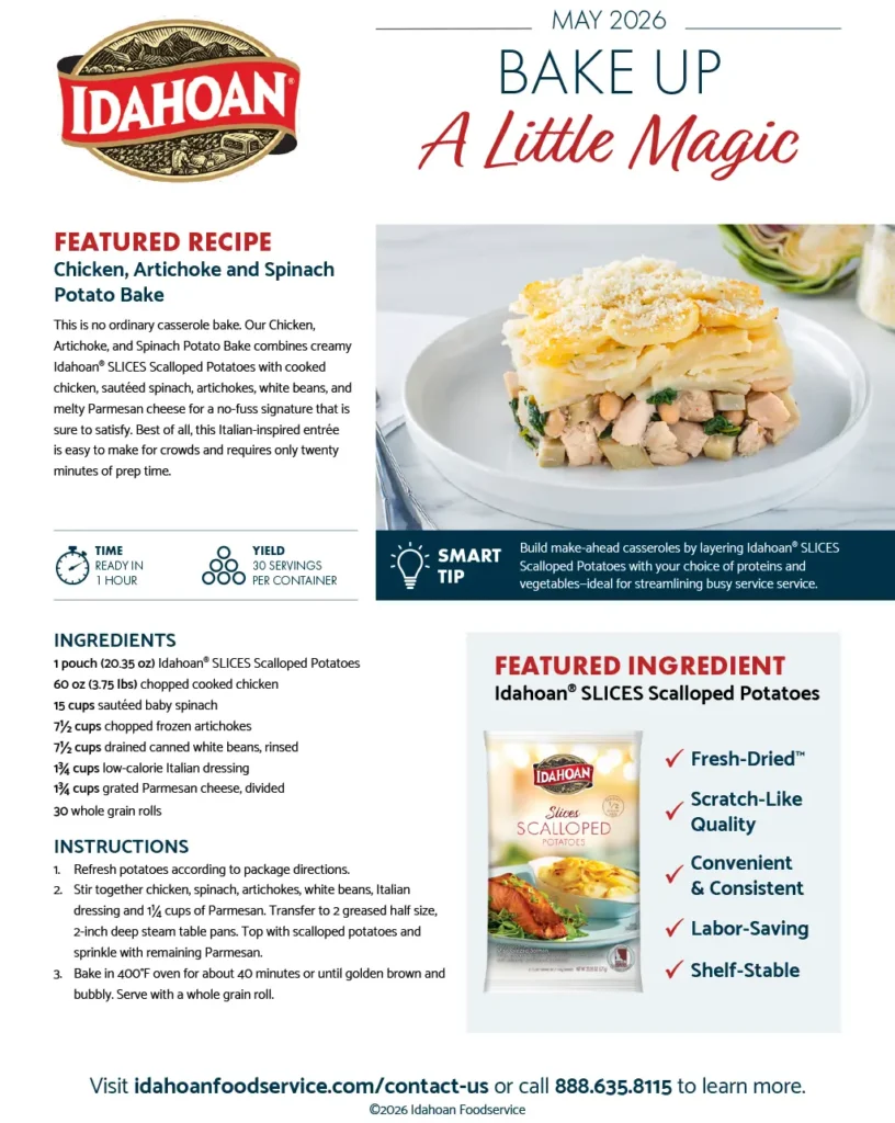 May 2026 Menu Highlights