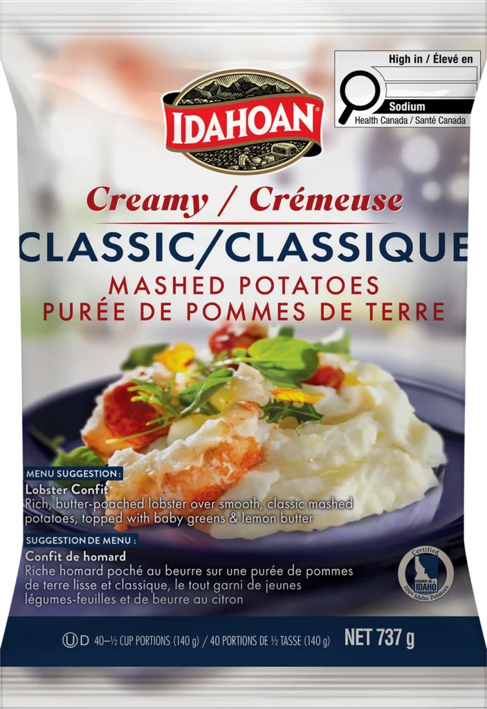 Idahoan® CREAMY Classic Mashed Potatoes, 12/26 oz. pchs (Dual-Language)