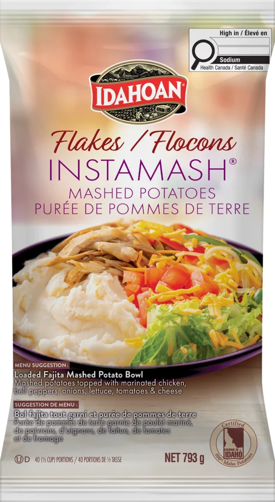 Idahoan® FLAKES INSTAMASH® Mashed Potatoes Mix, 12/28 oz. pchs (Dual-Language)