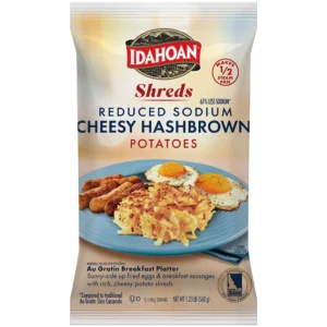 SHREDS Cheesey Hashbrown Reduced Sodium by Idahoan